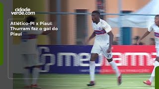 Atlético-PI x Piauí: Thurram faz o gol do Piauí
