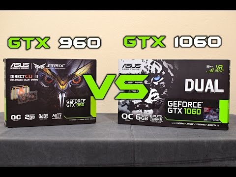 ASUS Strix GTX 960 vs GTX 1060 Dual (benchmarks + GTA V, 1080p) [EN]