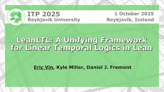 LeanLTL: A Unifying Framework for Linear Temporal Logics in Lean | Eric Vin