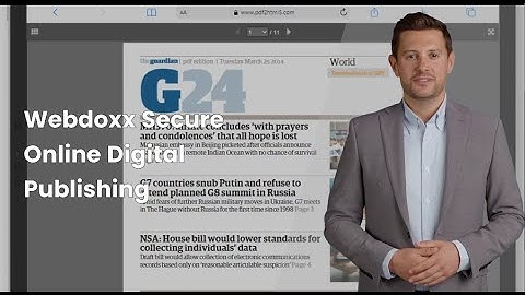 Webdoxx secure digital publishing platform