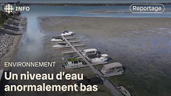 The St. Lawrence River, whose level is at its lowest, will be watered by Lake Ontario