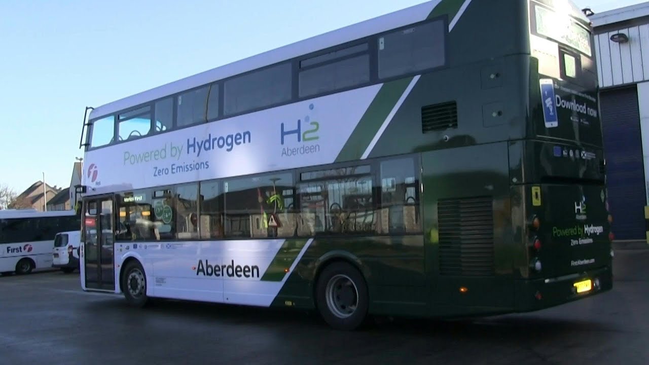 Scottish oil city tests world's first hydrogen double-decker buses | AFP