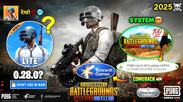 😱Pubg Lite 0.28.0 New System🤯 Update? 2025 |  Pubg Mobile Lite 0.28.0 Comeback?😳 Update 2025 🔥