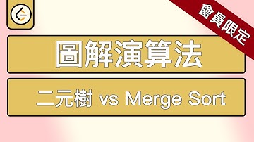 「會員限定」【圖解演算法教學】【Tree】二元樹遍歷 vs Merge Sort 入門|介紹|教學|LeetCode|資料結構