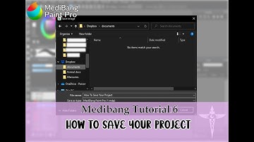 Medibang Tutorial 6 How to Save your Project