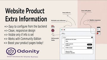 Website Product Extra Information for Odoo | Show Custom Info as Table on Product Page | #odoo