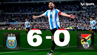 Thumbnail for Argentina 6 - 0 Bolivia | Eliminatorias Sudamericanas al Mundial 2026 | Fecha 10