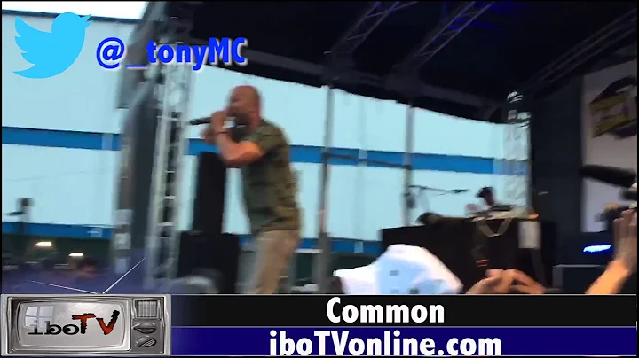 Common brings out Foxy Brown during the Brooklyn Hip-Hop Festival 2015
