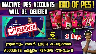 All Inactive PES Accounts Will Be Deleted | Login Now | The End Of Efootball Shop | Release Date