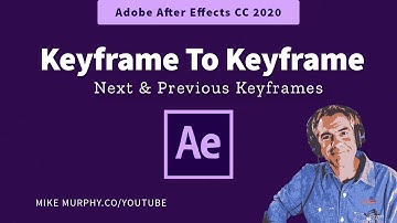 After Effects CC: Move From Keyframe To Keyframe