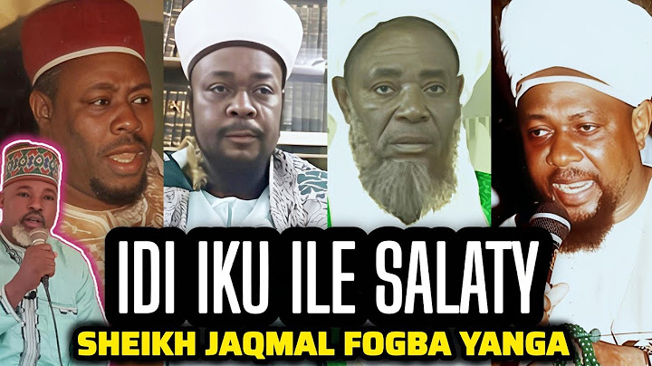 Idi Ti Iku Fi n Pa Won Nile Salaty - Sheikh Jaqmal Soju AbeNiko Lori Oro Awon Salaty