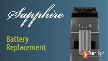 How to replace the battery in the TeachLogic Sapphire Microphone