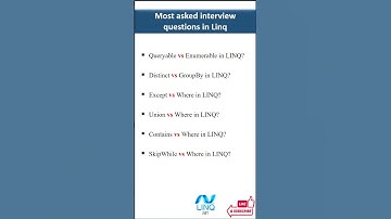 Essential Linq Intervier Questions #linq #linqinterviewquestion #interviewpreparation #interview