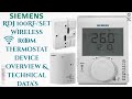 Siemens rdj 100rfset thermostat dambiance sans fil  hvac  controlsandsystems