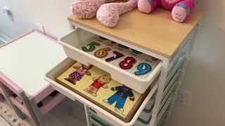 Rolling Cart with Drawers,10 Drawer Rolling Cart,Storage Cart #amazonfurniture