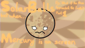 What If The Moon Approached The Earth?! - Part 1 but only Mercury is on screen | @SolarBalls