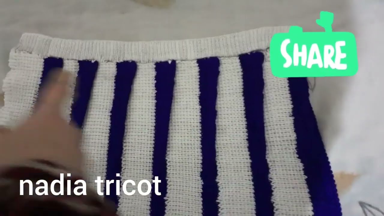 طريقة عمل تنورة بالكسرات على مكينة باساب بالضواغط من الجهتين الجزء الثاني 👍👍