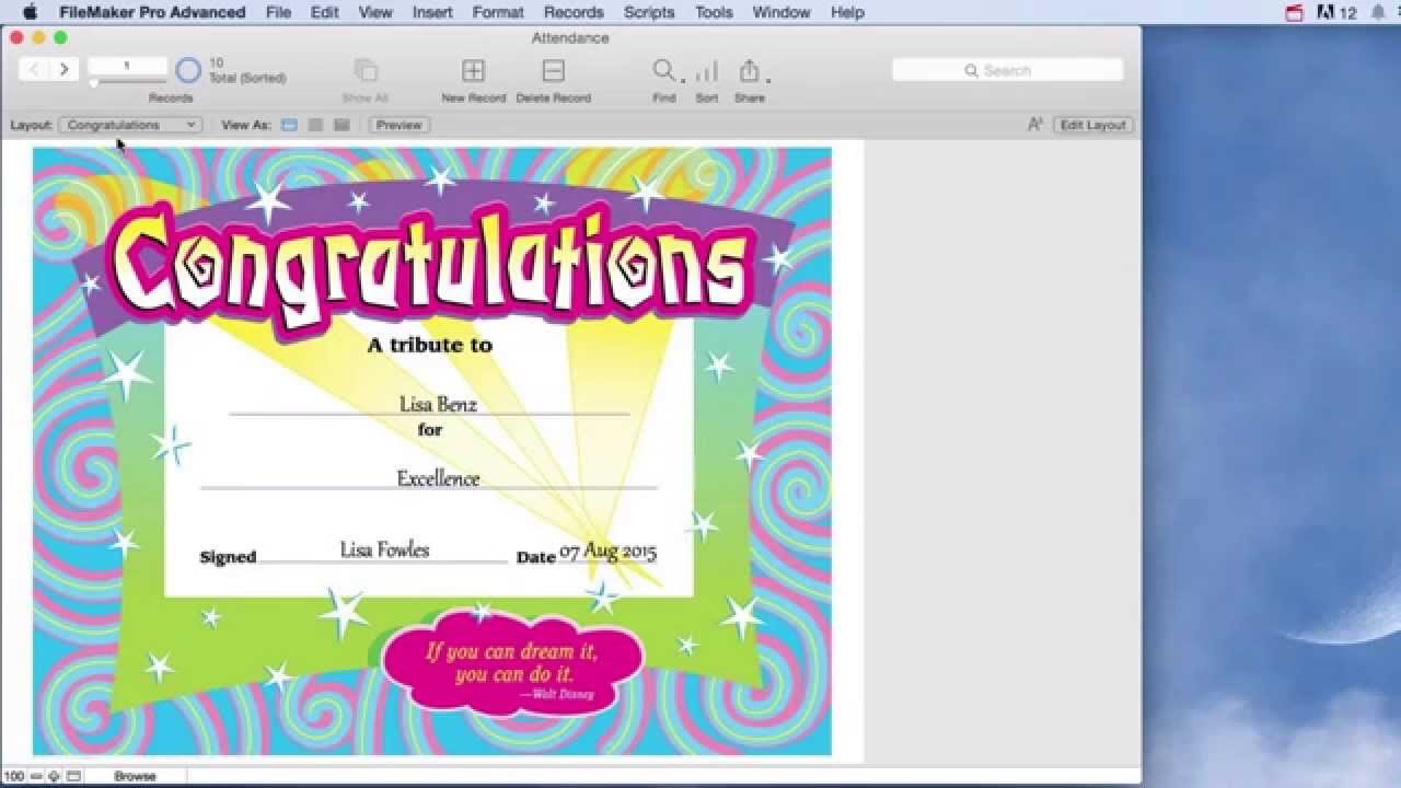 filemaker pro attendance tracking system youtube