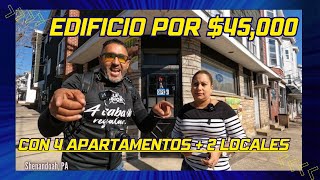 4 Apartamentos + 2 Locales Por US$45,000 En Pensilvania Un Edificio de Esquina