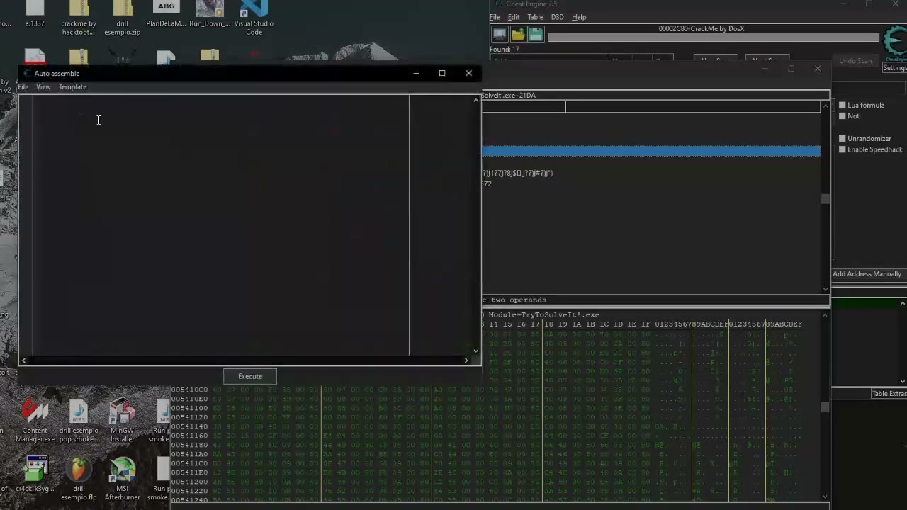 Code injection with Cheat Engine