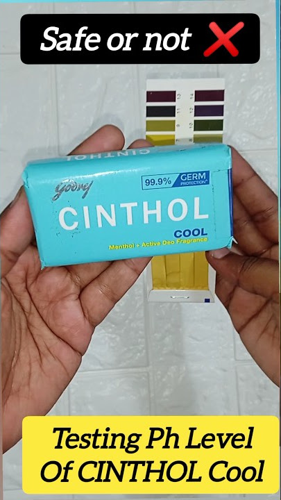 Cinthol Soap Ph test #phtest #testingproducts #shorts #youtubeshorts #ytshorts #cinthol #bathsoap