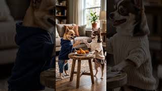 Rock paper scissor dog's # funny short #dog's short # #funniestvideo #animation 🤣🤣😂