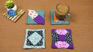 ⭐ 4 Easy Fabric Coaster Ideas You’ll Want to Sew Today!