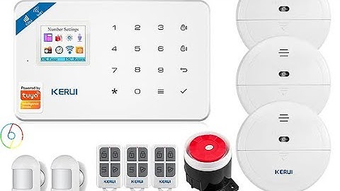 KERUI W181 Tuya Smart Home Alarm Wireless GSM Security Alarm System With Motion Detector