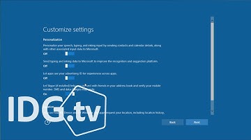 Windows 10 install: Get more privacy now by changing express settings