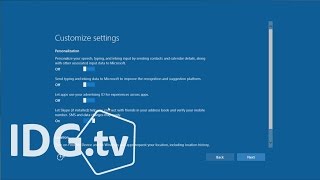 windows 10 install: get more privacy now by changing express settings