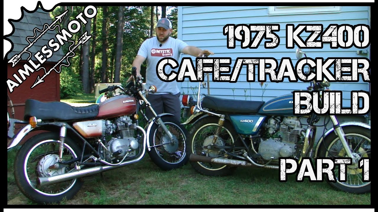 Cheap Custom Motorcycle Project KZ400 Tracker Build PART 1 YouTube