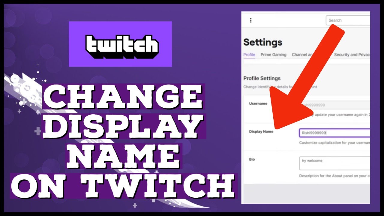 How to Change Your Display Name on Twitch 2023? - YouTube