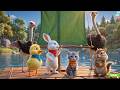 🐰🐤Roro, Dodo & Kiki: Lala the Ostrich Catches a Giant Leaf