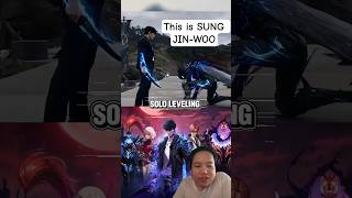 SOLO LEVELING LIVE ACTION REACTION! 🔥 Sung Jin-Woo Looks INSANE! #shorts #sololeveling