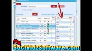 SOCIVIDZ KEYWORD RESEARCH VIDEO - SOCIVIDZ SOFTWARE FINDS COMPETITORS KEYWORDS QUICKLY screenshot 4