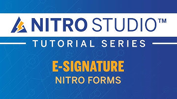 E-Signature in NITRO Studio