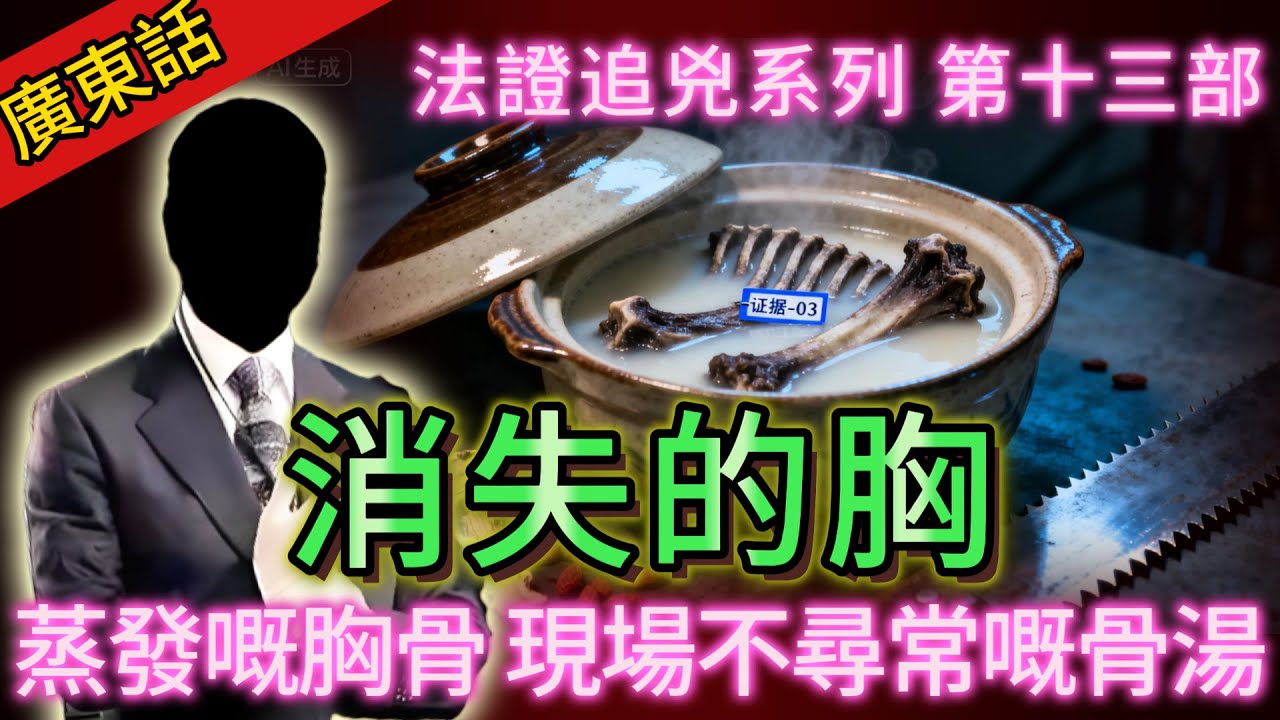 【法證追兇】| 離奇蒸發嘅胸骨，仲有現場不同尋常嘅骨湯！法證科用科學，揭開兇手嘅騙局！#犯罪#案件 #案件解說 #真實故事 #刑事案件