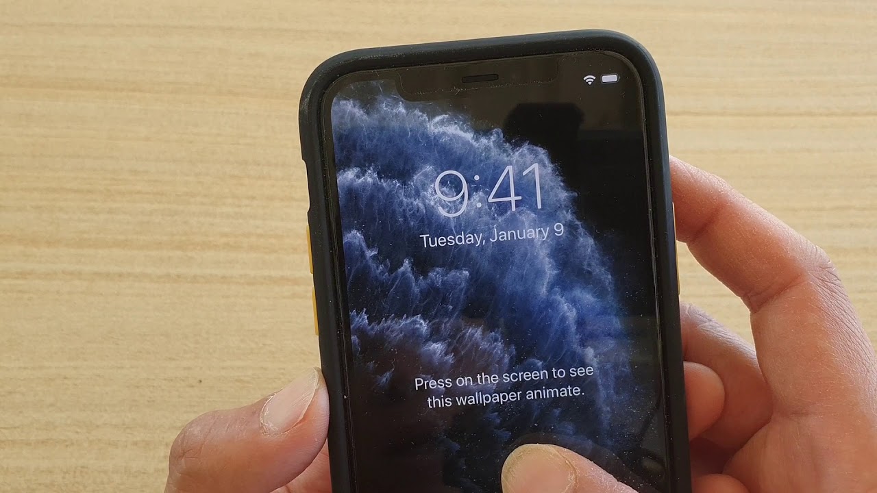  iPhone  11  Pro  How to Change Wallpaper  For Lock  Screen  