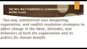 Two Way Symmetrical Model