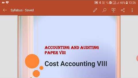 Mumbai University TYB.COM Cost Accounting SEM V