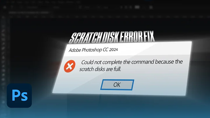 How to FIX Scratch Disk ERROR in PHOTOSHOP 2024/2025 ALL VERSIONS