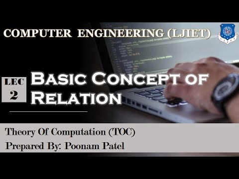 Lec-2_Basic Concept of Relation | Theory of Computation | Computer ...