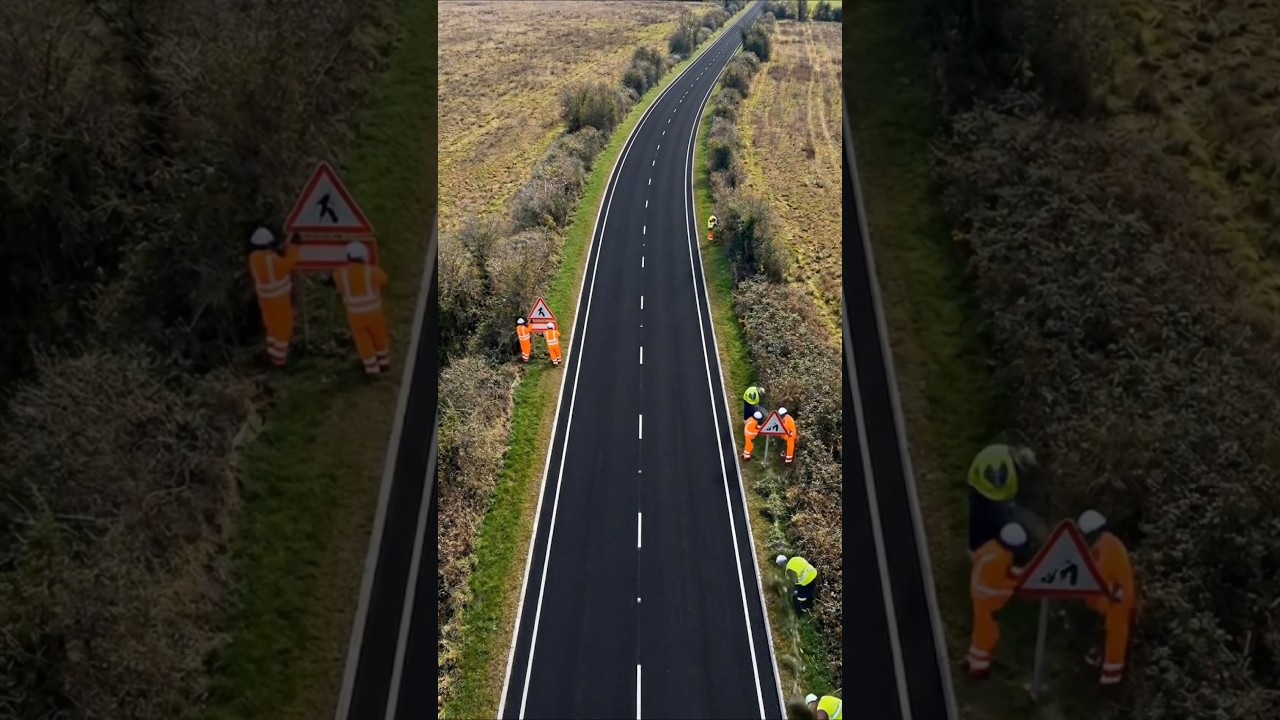 Watch Road Repair Step by Step | Satisfying Asphalt Paving #RoadRepair #Asphalt #Paving #Shorts