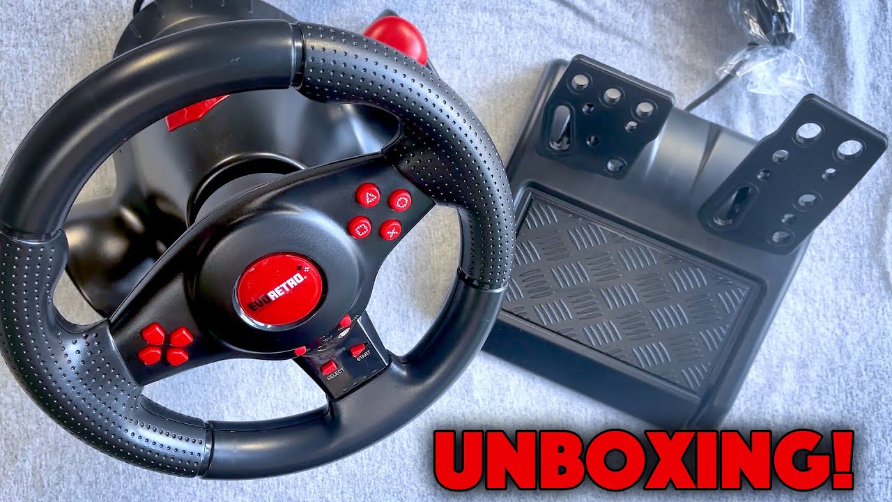 UNBOXING EvoRetro GTXP2 7 in 1 Steering Wheel Bundle Nintendo Switch