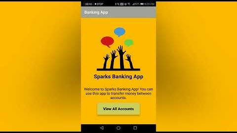 Basic Banking App || Android Studio || Sparks Foundation Internship