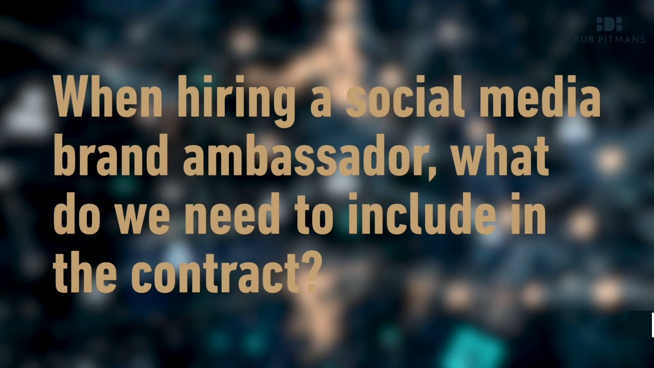 Ask Alexia: When hiring a social media brand ambassador, what do we need to include in the contract?