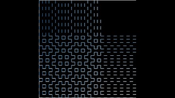 Hitomezashi Stitch Pattern, 90 Degrees, Sky Stitching #animation #geometricpatterns