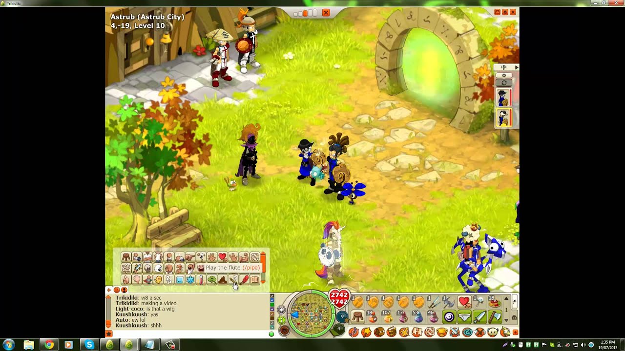 Rare Flute emote on dofus with sound