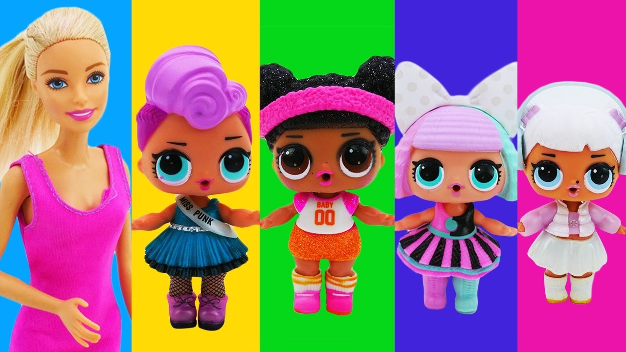 Surprise Dolls and Barbie: LoL family morning routine, at school and party YouTube