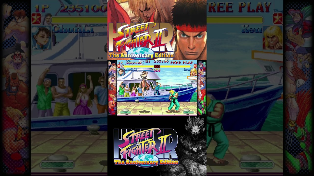 Hyper Street Fighter II: The Anniversary Edition Chun-Li ☯️ vs. Ken 🥋 